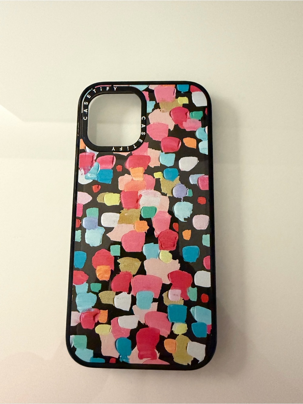 Casetify Multicolor Brushstroke Phone Case - Black Background
